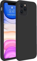 Hoes voor iPhone 11 Pro Max Hoesje Siliconen Case Hoes Back Cover TPU - Wit