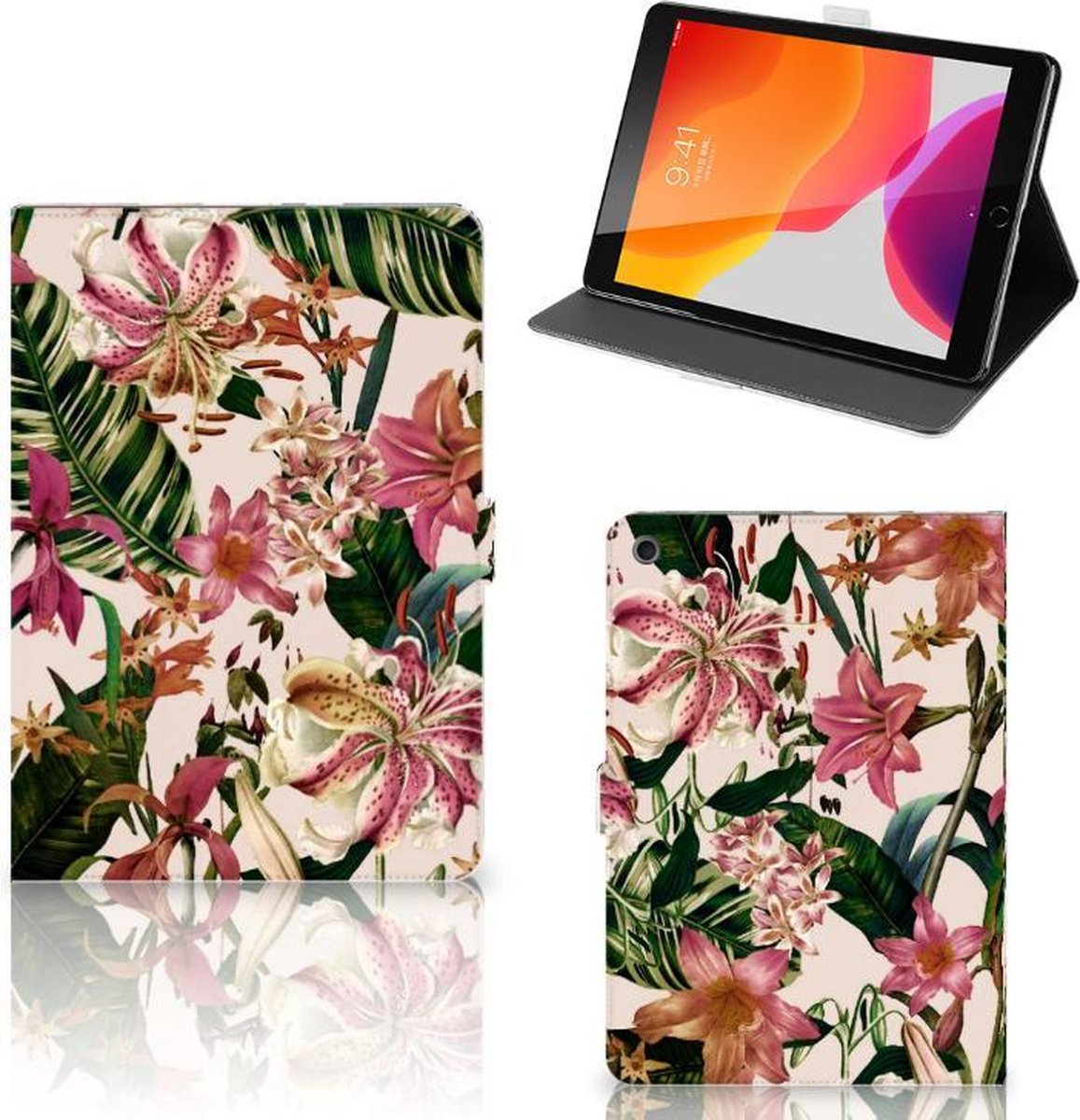 iPad 10.2 2019 | iPad 10.2 2020 | 10.2 2021 Tablet Cover Flowers