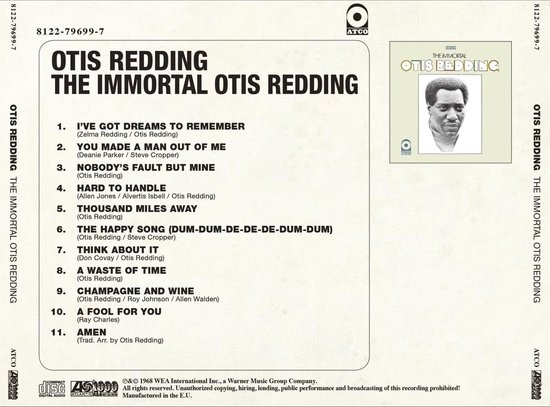 The Immortal Otis Otis Redding | CD (album) | Muziek | bol.com
