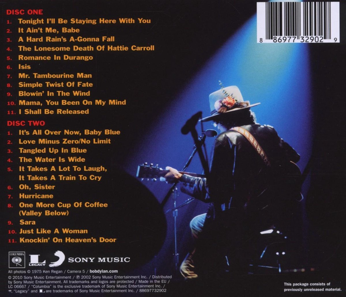 The Bootleg Series Vol. 5 Bob Dylan Live 1975 The Rolling Thunder