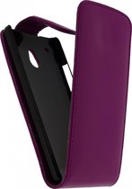 Xccess Leather Flip Case HTC One Mini Purple