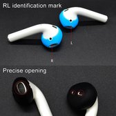 Mobigear Earbuds Siliconen Hoesje Geschikt voor Apple AirPods 2 - Zwart