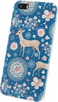 Xccess Click-On Hard Cover Apple iPhone 5/5S Fantasy Blue Deer