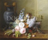 Diamond Painting Boeket met bloemen Van Spaendonck 80x100cm. (Volledige bedekking - Vierkante steentjes) diamondpainting inclusief tools