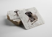 Hond Kangal | Houten Onderzetters 6 Stuks