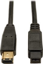 Tripp Lite F017-006 firewire-kabel 9-p 6-p Zwart 1,8 m