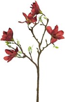 Kunstbloemen En Overige - Magnolia Evi M Red 50cm