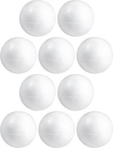 10x Hobby/ DIY boule de polystyrène / sphère 20 cm demi-coquilles - Fabrication de Boules de Noël - Fabrication de matériaux de base / matériel de loisirs