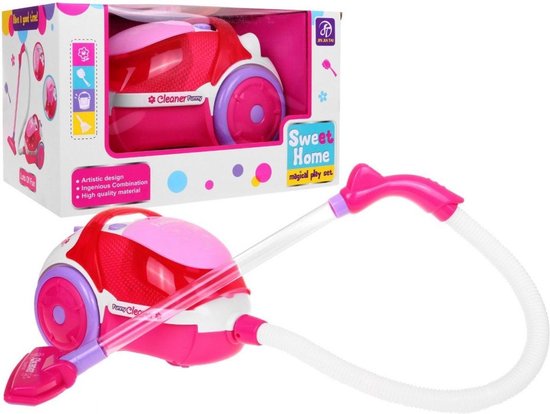Laan stromen Beeldhouwwerk Stofzuiger Speelgoed Met Geluid En Licht In Het Roze Voor Meisjes | Games |  bol.com