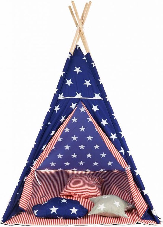 Navaris speeltent voor kinderen - Wigwam als speelhuisje - Tipi