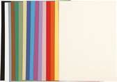 Frans karton, A4 210x297 mm, 160 gr, 16 div vellen, diverse kleuren