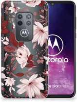 Hoesje maken Motorola One Zoom Watercolor Flowers