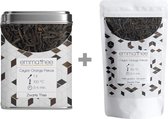 Boîte à thé Ceylon Orange Pekoe + 100 grammes - Thé noir - Sri Lanka - Ceylan - Thé en vrac - 100 grammes