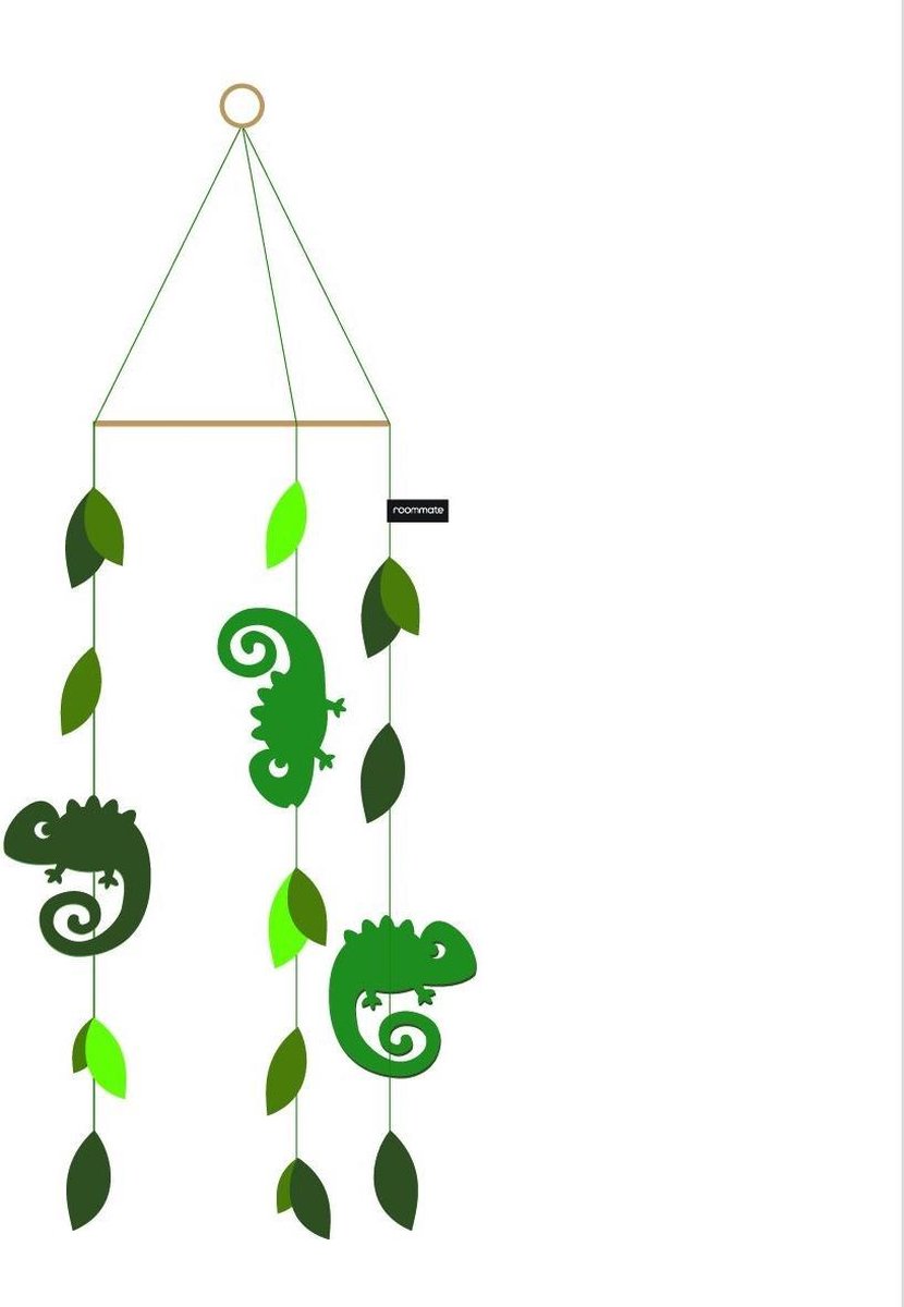 Roommate Mobiel Kameleon Vilt 70 Cm Groen