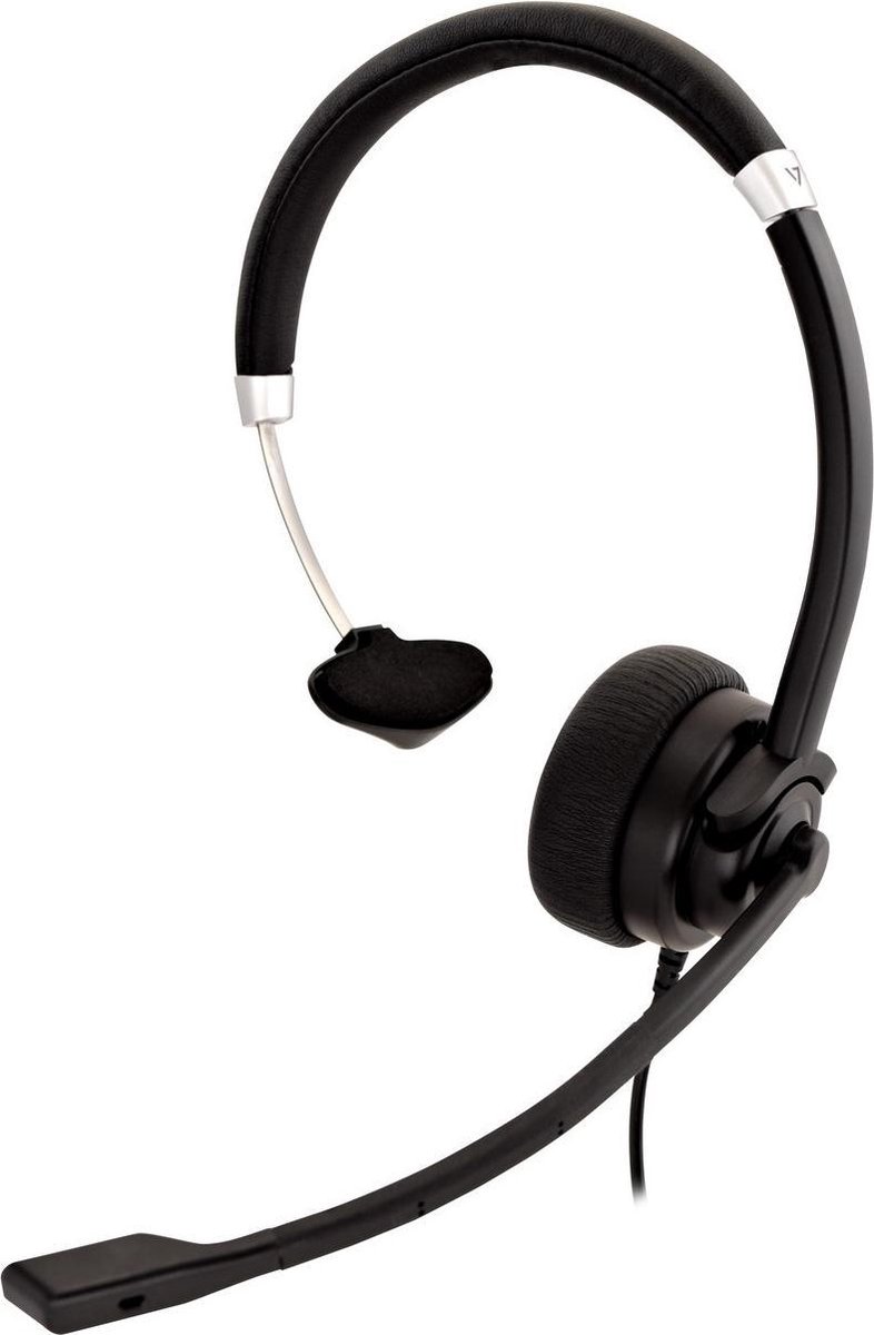 Headphones with Microphone V7 HU411 Black