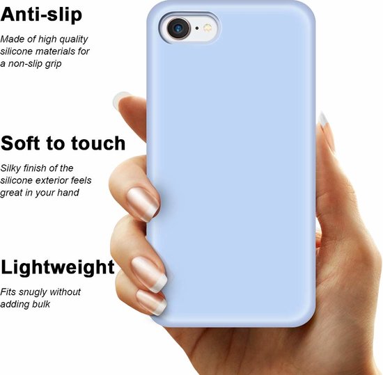 Silicone case geschikt voor Apple iPhone 7 / 8 - paars - Merkloos