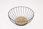Zomer - Fruitschaal Spijlen Ø28cm, Metaal/mdf