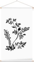Duivenkervel zwart-wit (Furmitory) - Foto op Textielposter - 40 x 60 cm