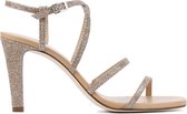 Unisa Vrouwen Leren    Sandalen / Damesschoenen Simo - Goud - Maat 40