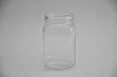 Glazen Vazen En Flessen - Glas Jar Helder D11 H18,5cm