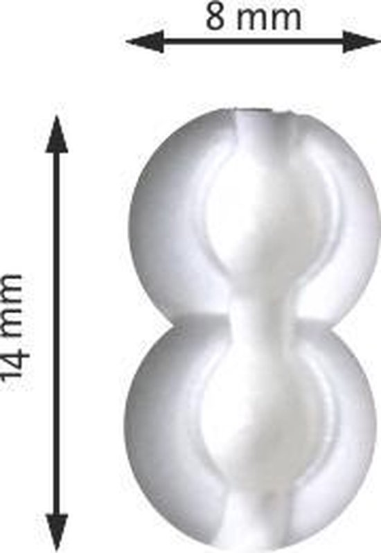 Connecteurs De Chaîne Pour Stores - Lot De 10 - Plastique Blanc - Pour Chaînes De Commande De Stores/rideaux - Remplacement Facile