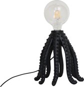 Housevitamin tafellamp - Lamp octopus - Lamp polyserin - Tafellamp dier - Tafellampen - Tafellamp zwart - Tafellamp slaapkamer zwart 25cm hoo