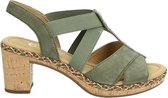 Gabor Comfort sandalen met hak groen - Maat 37.5