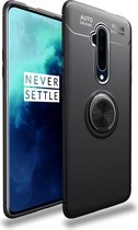 OnePlus 7T Pro Hoesje met Ring Kickstand Zwart