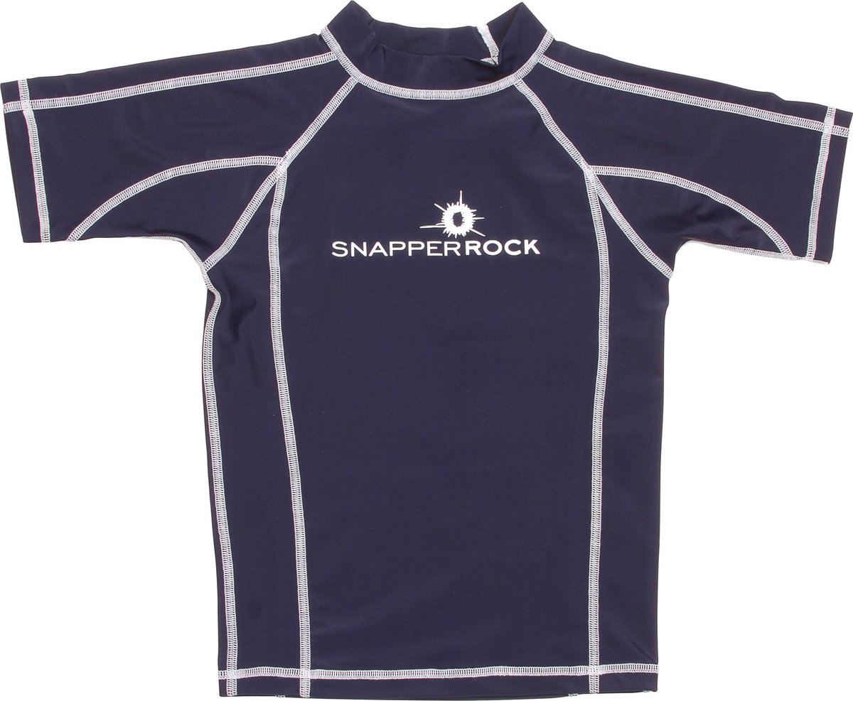 Snapper Rock Unisex UV - zwemshirt - Donkerblauw / Wit