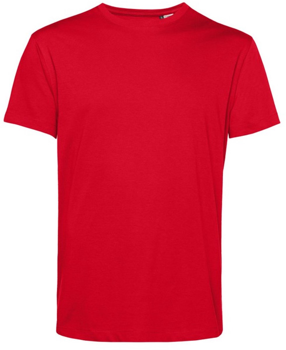 B&C Heren Organisch E150 T-Shirt (Rood)