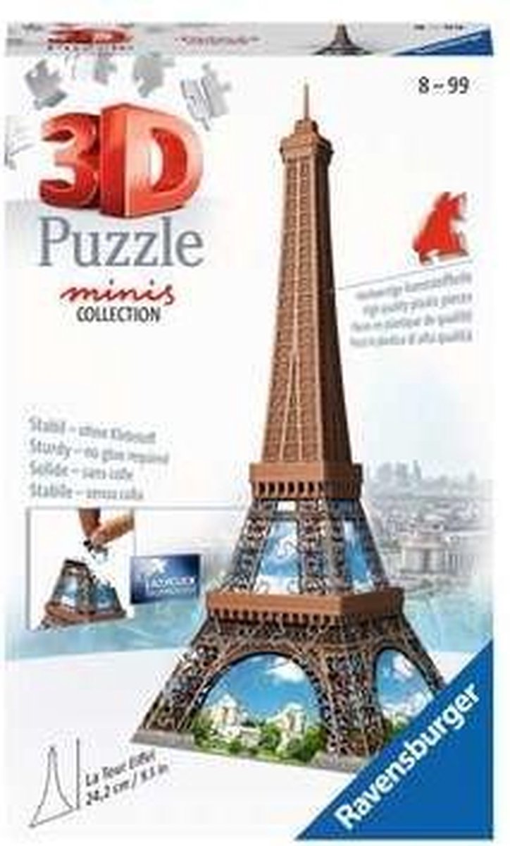 Ravensburger 3D Puzzle  Mini Eiffelturm  54 Teile  ab 8 Jahren