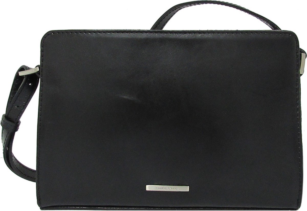 Claudio Ferrici Classico crossbody tas black