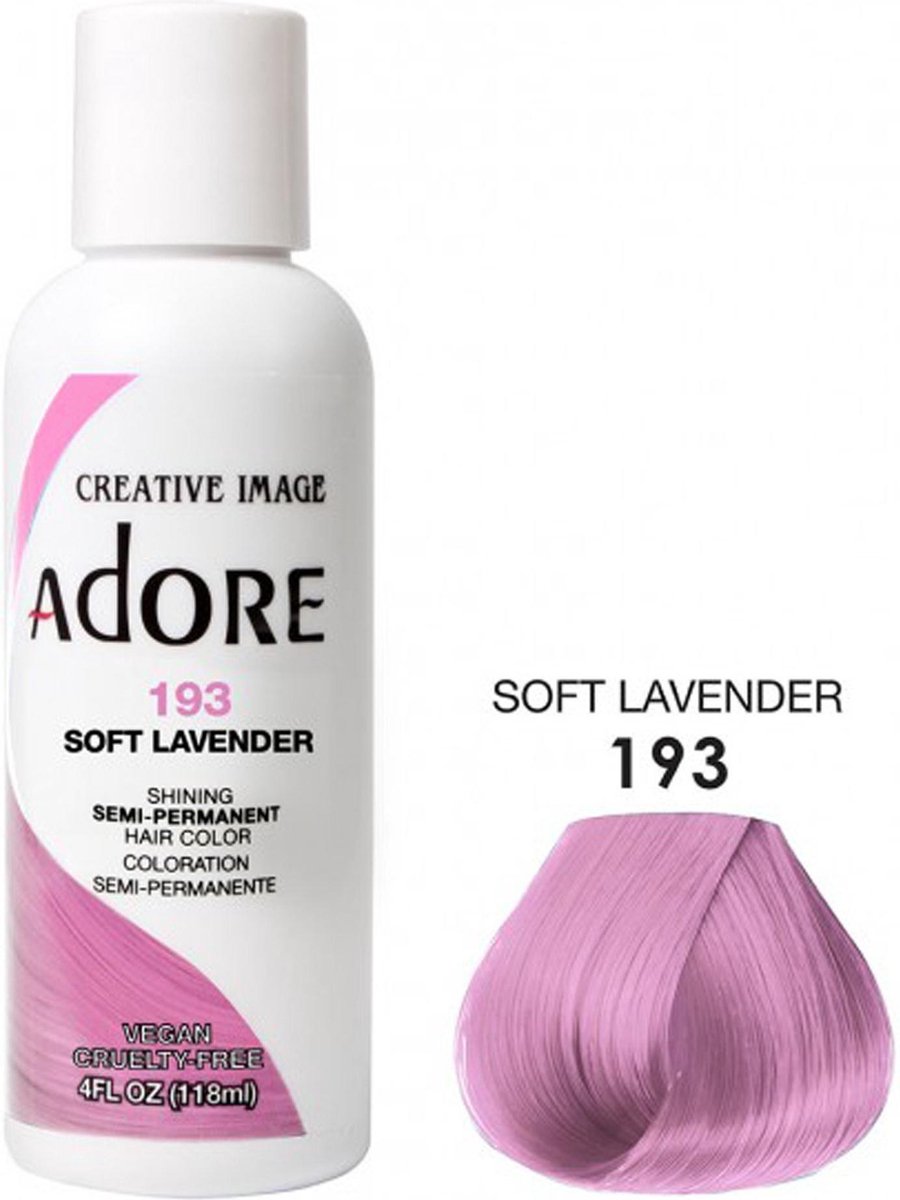 Adore Shining Semi Permanent Hair Color Soft Lavender-193 Haarverf