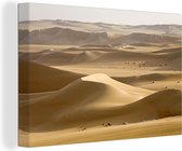 Canvas Schilderij Woestijn in Egypte - 120x80 cm - Wanddecoratie