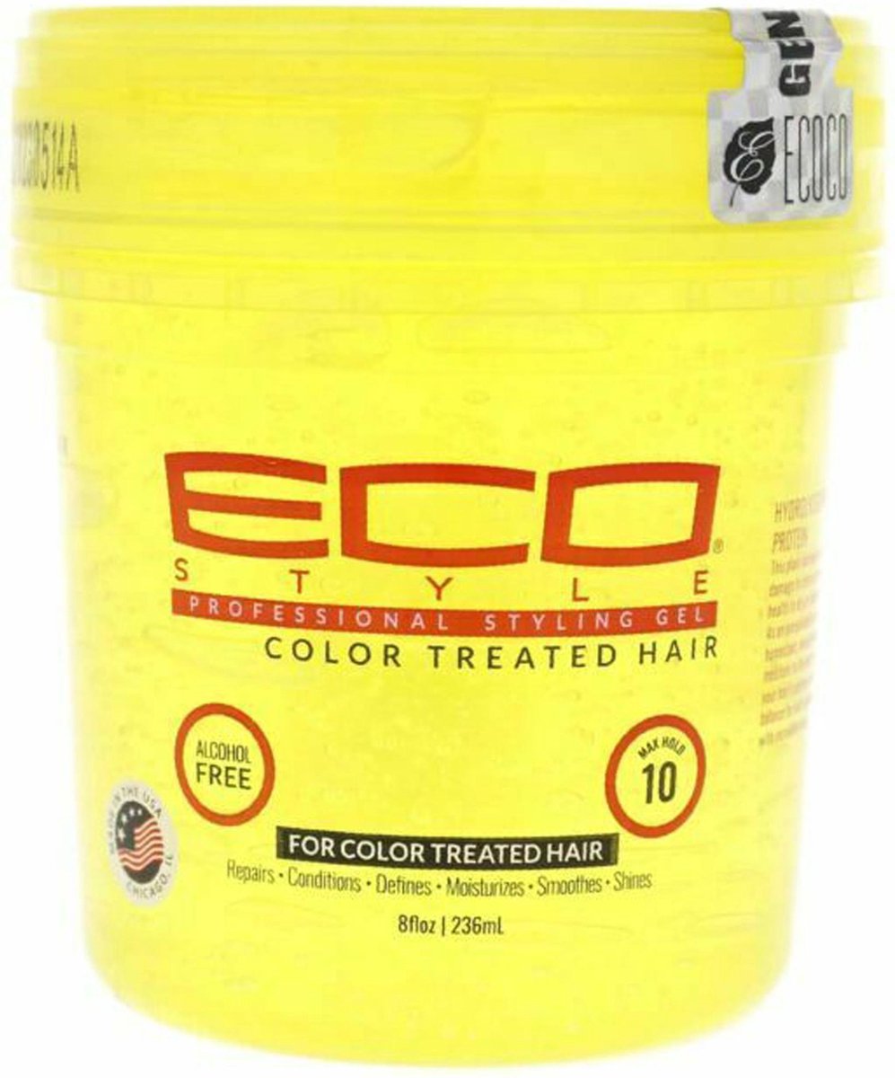 EcoStyler Styling Gel Color Treated Yellow 8 oz