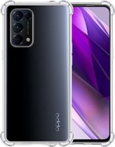Oppo Find X3 Lite Hoesje Siliconen Shock Proof Case Transparant - Oppo X3 Lite Hoesje Cover Extra Stevig - Transparant