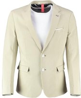 Blue industry gevoerd beige slim fit stretch colbert - Maat 52