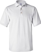 Gildan Heren Ultra Cotton Pique Polo Shirt (Wit)