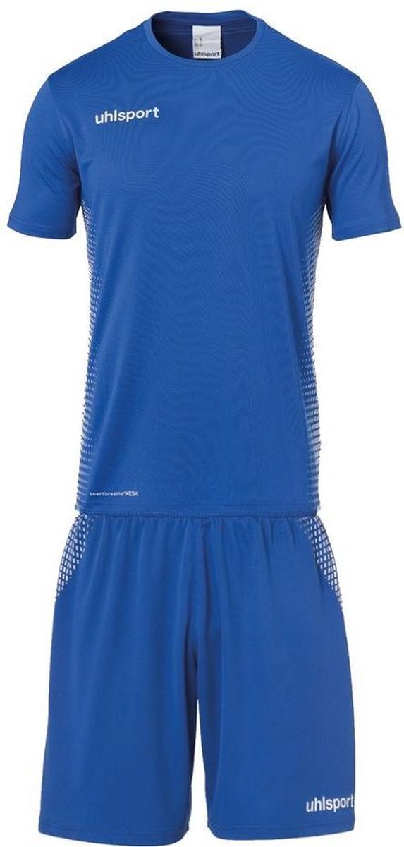 Uhlsport Score Sporttenue Korte Mouw Heren - Royal / Wit | Maat: 3XL
