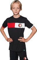 Feyenoord Trainingset Streep - Maat 128 - Voetbalshirt + Sportbroek - Kinderen - Unisex
