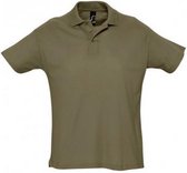 SOLS Heren Zomer II Pique Poloshirt met korte mouwen (Leger)