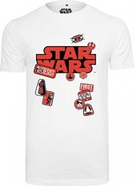 Urban Classics Star Wars Heren Tshirt -XS- Star Wars Patches Wit