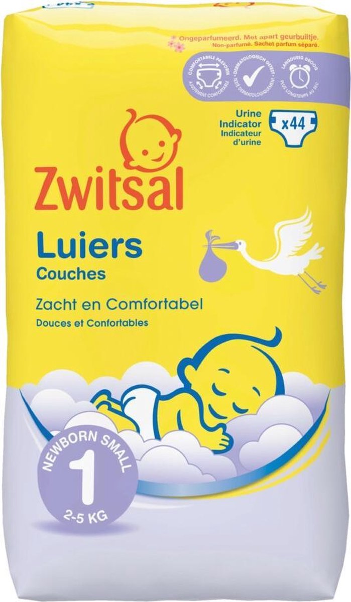Zwitsal Luiers New Born 44 stuks | bol.com