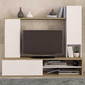 Trasman- TV Meubel Tv-meubel Boaz  - 180cm - Wit; Bruin