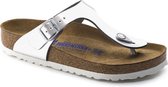 Birkenstock - Dames Sandalen Gizeh NL WB Metallic Silver (regular) - Zilver - Maat 36