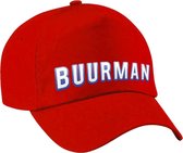 Buurman en buurman verkleed pet rood voor kinderen - verkleedaccessoire - petten / baseball cap - Buurman / carnaval