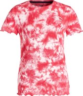 WE Fashion Meisjes tie-dye T-shirt met ribstructuur