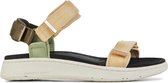 Woden Vrouwen Canvas    Sandalen / Damesschoenen Line - Beige - Maat 39