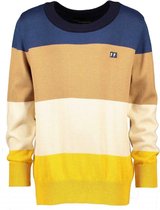 Seven-One-Seven Jongens sweaters Seven-One-Seven Theo Colourblock sweater Bright Blue 158/164