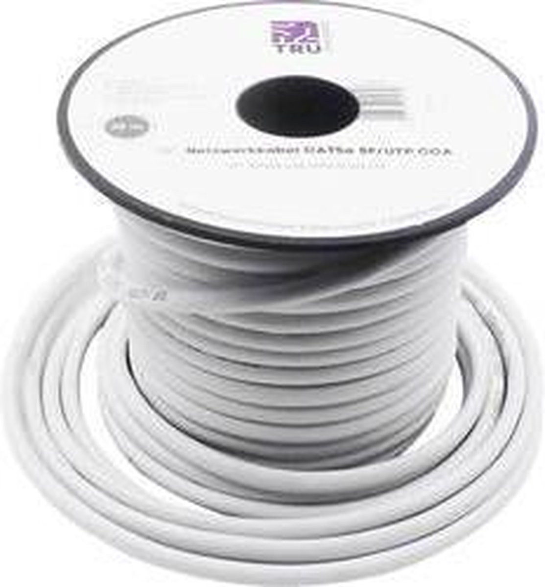 TRU COMPONENTS Netwerkkabel CAT 5e SF/UTP 4 x 2 x 0.14 mm² Wit 25 m